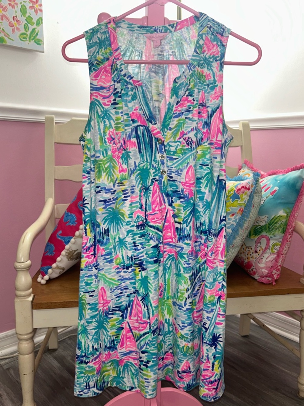 Women’s Lilly Pulitzer Essie shift dress, Size Small - Picture 7 of 9